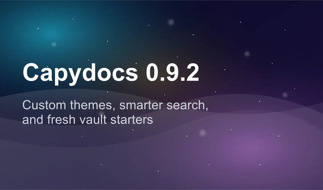Capydocs 0.9.2 released